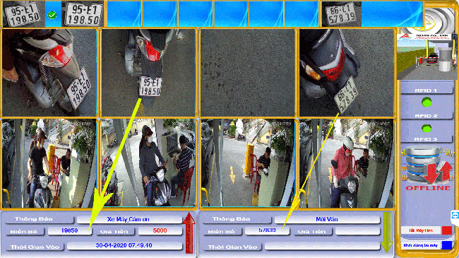 Giao dien phan mem giu xe thong minh